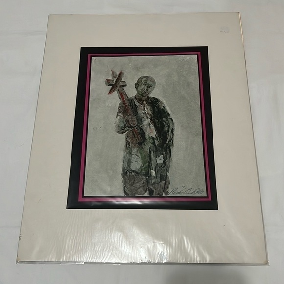 Richard Benedetti Signed Painting “Le Precheur”